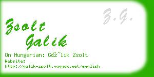 zsolt galik business card